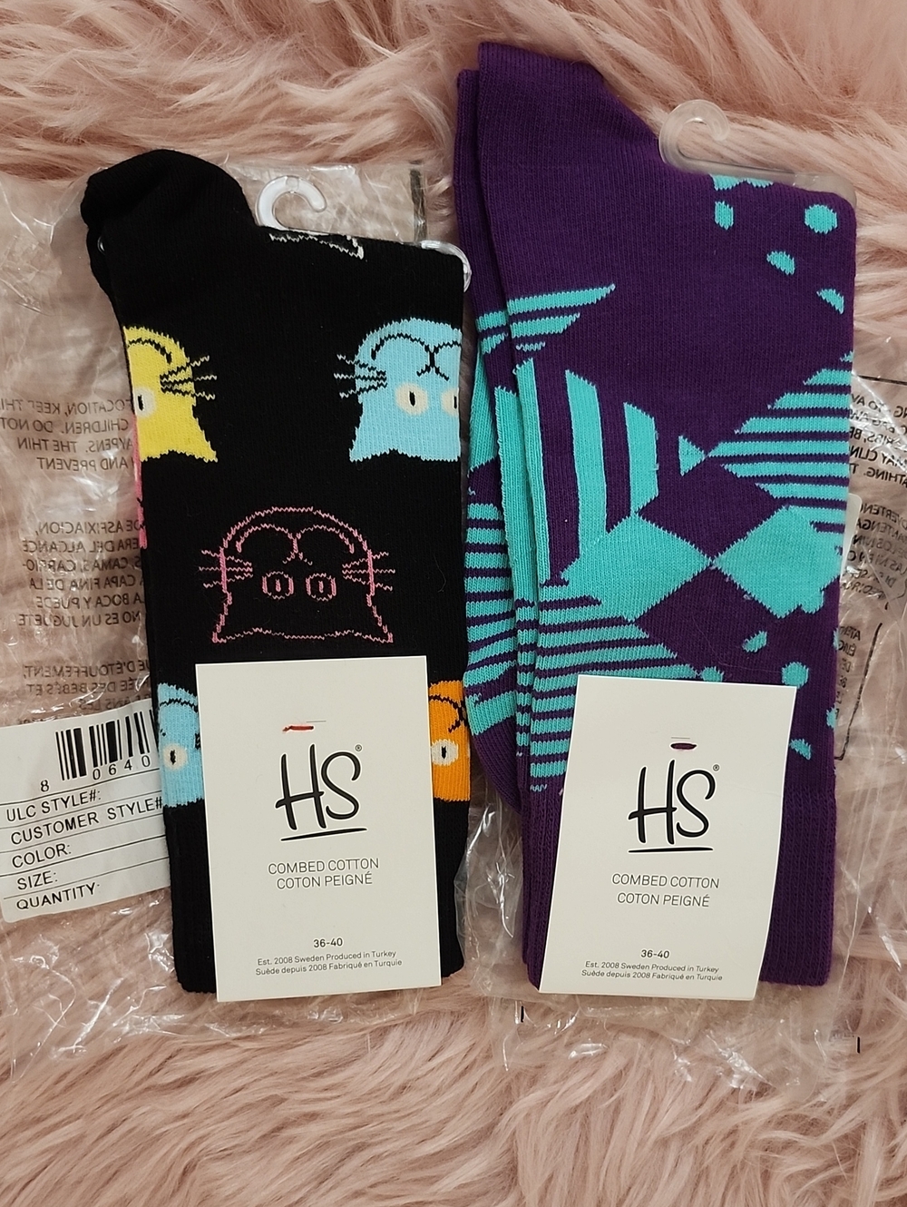 Brand New 2CT BUNDLE HS COMBED COTTON SOCK-36-40